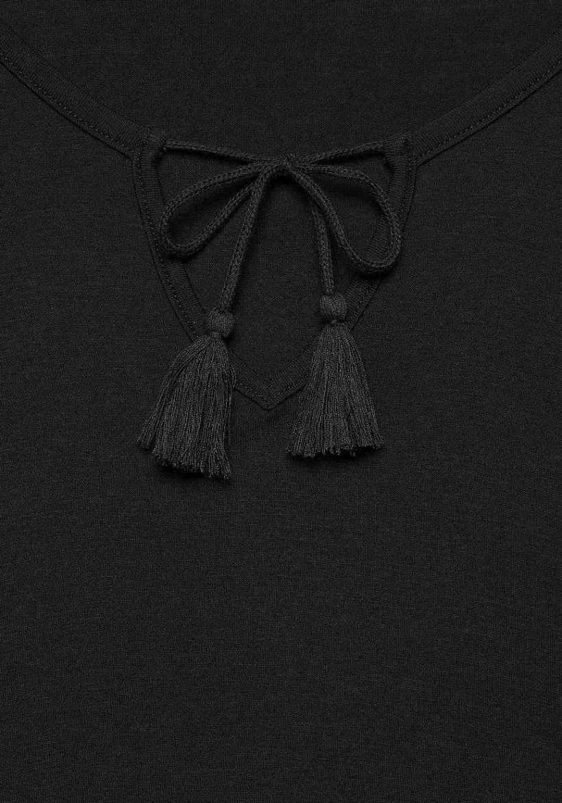 LASCANA Blouses-Boho Tie Neck Blouse