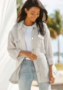 LASCANA Jackets-Boucle Shirt Jacket