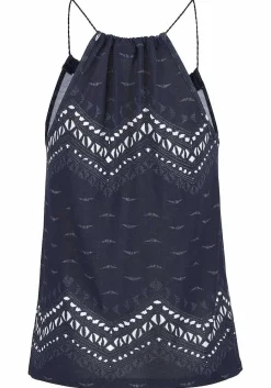 LASCANA Sleeveless Tops-Braided Strap Print Top
