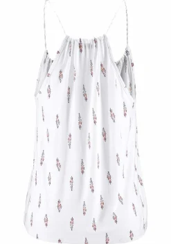 LASCANA Sleeveless Tops-Braided Strap Print Top