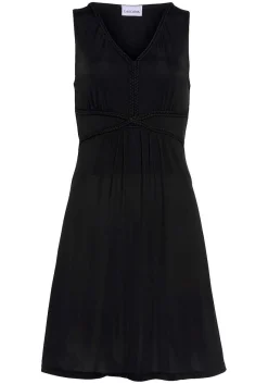LASCANA Short Dresses-Braided V-Neck Dress