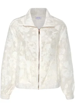 LASCANA Jackets-Burnout Organza Bomber Jacket