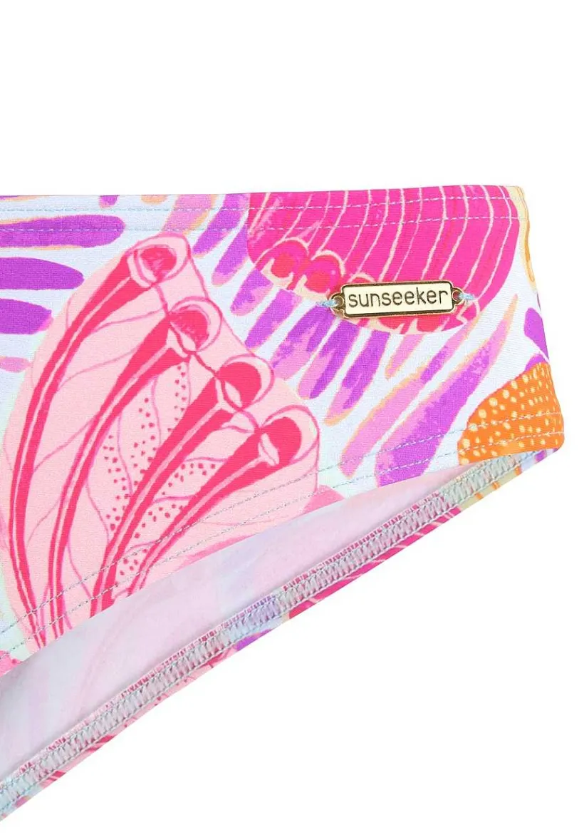 LASCANA Bandeau-Butterfly Print Bandeau Bikini Top
