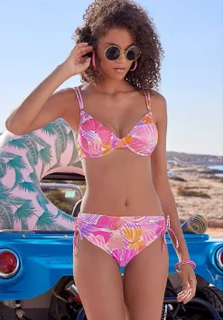 LASCANA Underwire-Butterfly Print Underwire Bikini Top