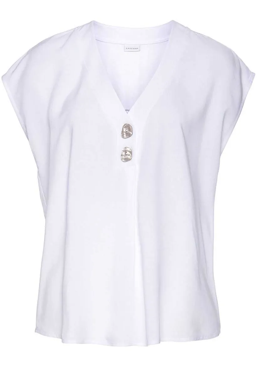 LASCANA Blouses-Button Detail Blouse