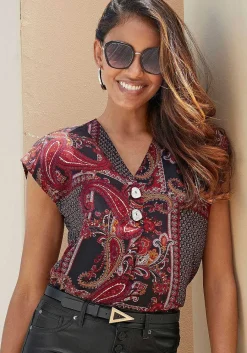 LASCANA Blouses-Button Detail Blouse