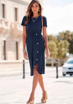 LASCANA Fall Dresses-Button Detail Dress