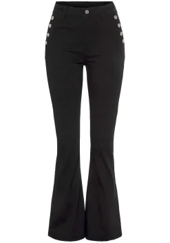 LASCANA Pants-Button Detail Flare Jeans