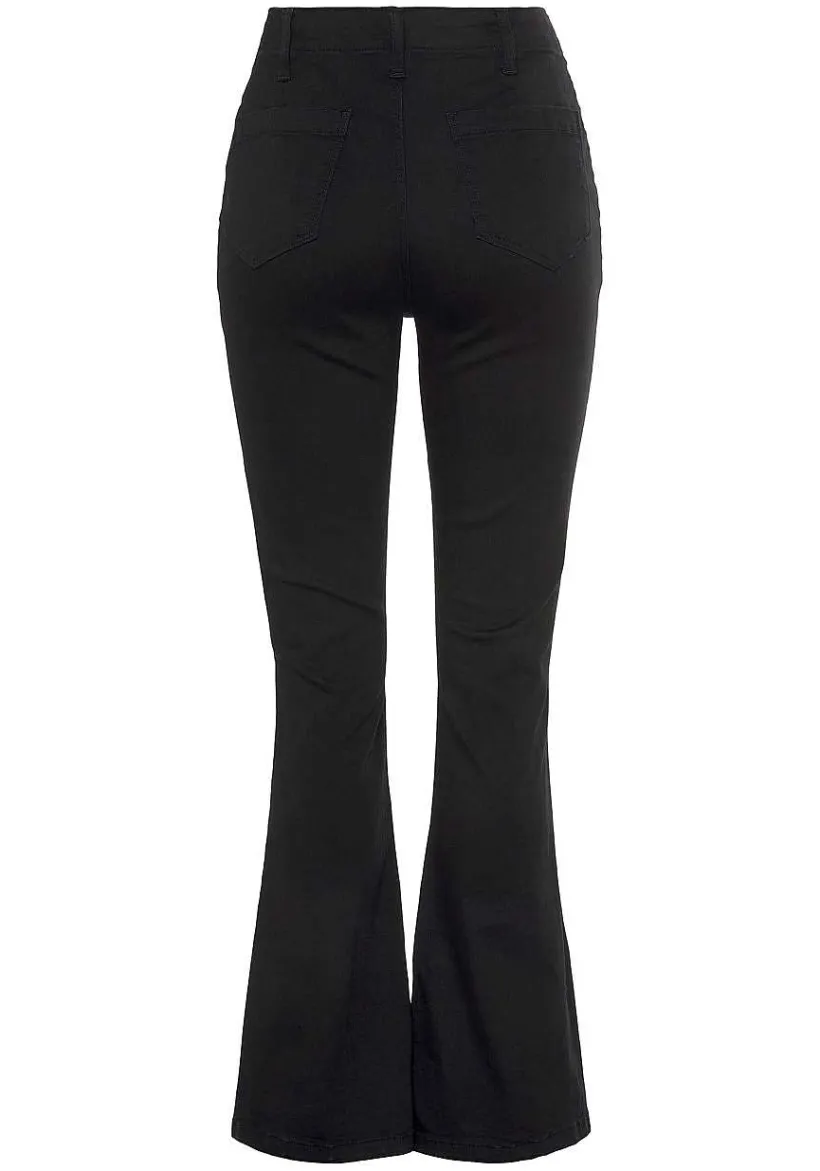 LASCANA Pants-Button Detail Flare Jeans