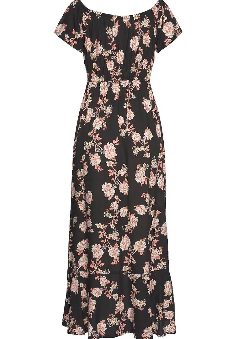 LASCANA Fall Dresses-Button Detail High Low Maxi Dress