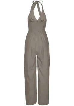 LASCANA Jumpsuits-Button Down Halterneck Jumpsuit
