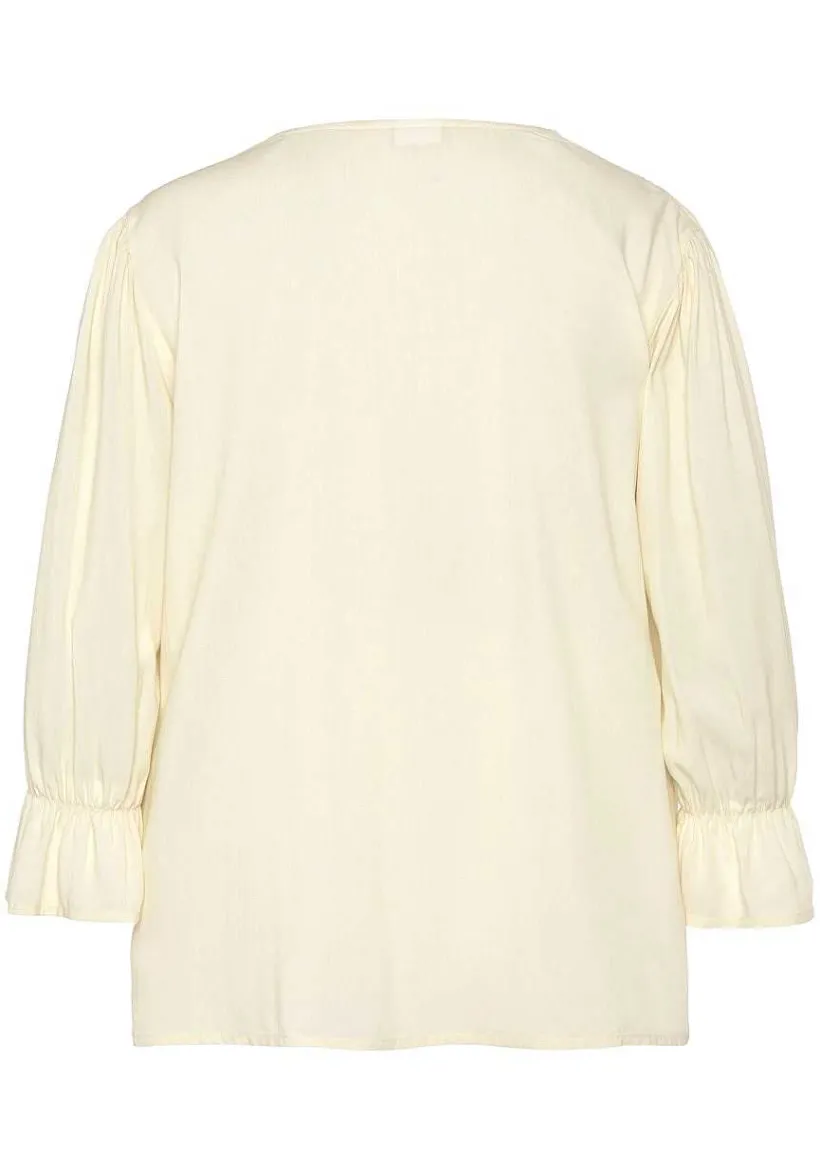 LASCANA Blouses-Button Down V-Neck Blouse