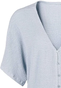 LASCANA Short Sleeve Tops-Button Down V-Neck Top