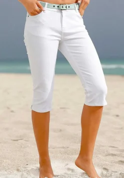 LASCANA Pants-Button Fly Capri Pants