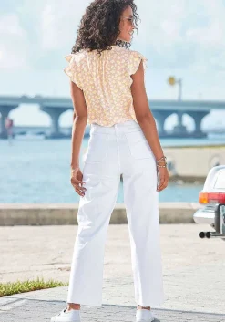 LASCANA Pants-Button Fly Flare Jeans