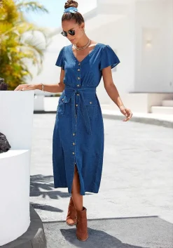 LASCANA Fall Dresses-Button Front Dress