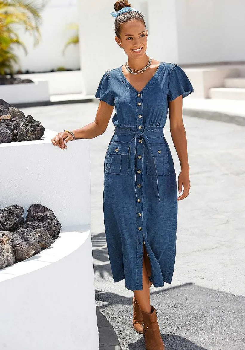 LASCANA Fall Dresses-Button Front Dress