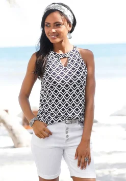 LASCANA Shorts-Button Up Bermuda Shorts