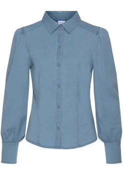 LASCANA Blouses-Button Up Denim Blouse