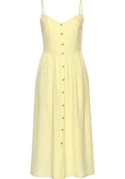 LASCANA Midi Dresses-Button Up Panel Dress