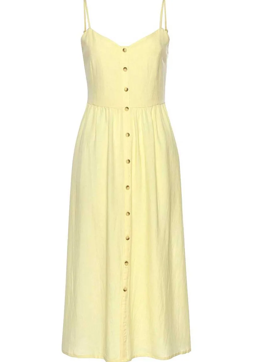 LASCANA Midi Dresses-Button Up Panel Dress
