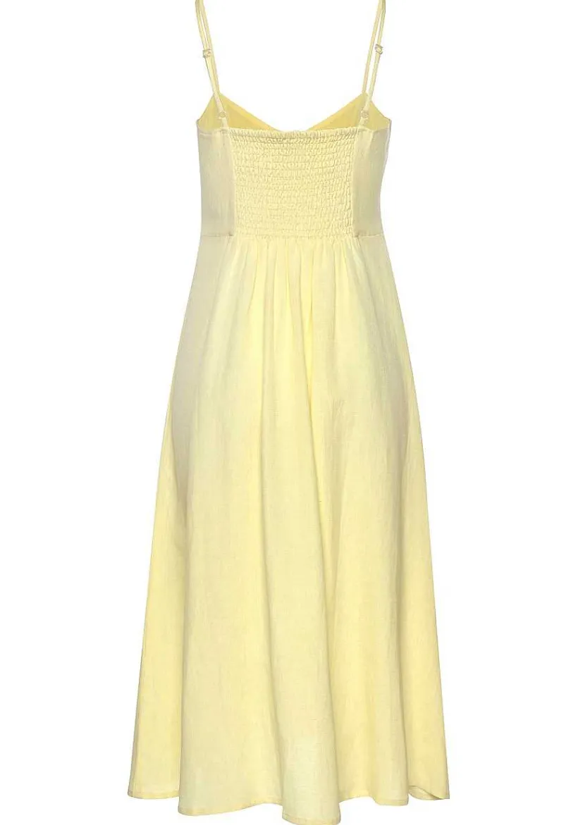 LASCANA Midi Dresses-Button Up Panel Dress