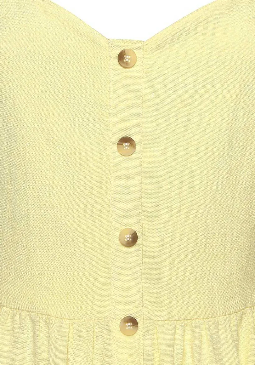 LASCANA Midi Dresses-Button Up Panel Dress