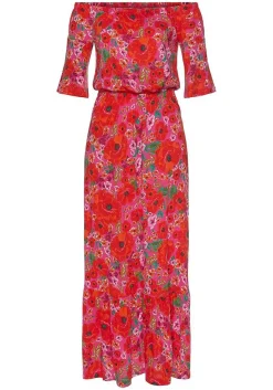 LASCANA Maxi Dresses-Carmen Style Print Maxi Dress