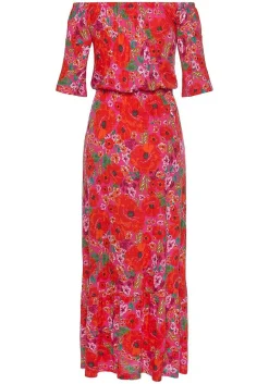 LASCANA Maxi Dresses-Carmen Style Print Maxi Dress
