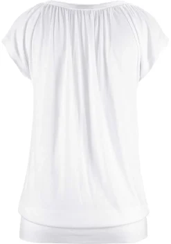 LASCANA Short Sleeve Tops-Casual V-Neck Top