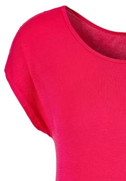 LASCANA Short Sleeve Tops-Casual Waist Band Top