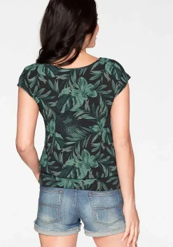 LASCANA Short Sleeve Tops-Casual Waist Band Top