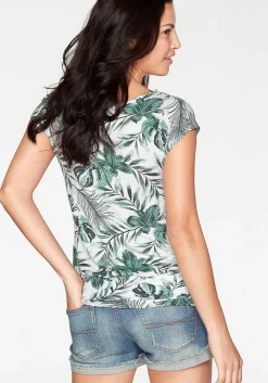 LASCANA Short Sleeve Tops-Casual Waist Band Top