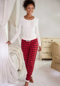 LASCANA Pajamas & Sets-Checkered Pattern Pajama Pants