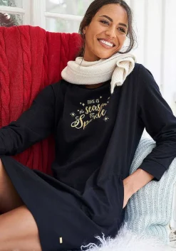 LASCANA Pajamas & Sets-Christmas Long Sleeve Nightgown