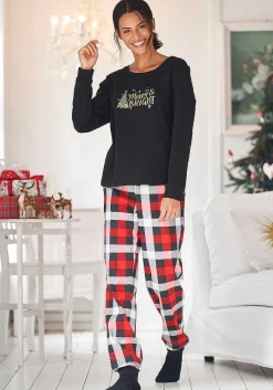 LASCANA Pajamas & Sets-Christmas Long Sleeve Pajama Shirt