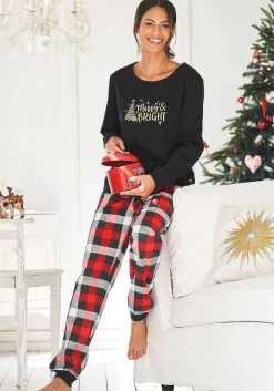 LASCANA Pajamas & Sets-Christmas Long Sleeve Pajama Shirt