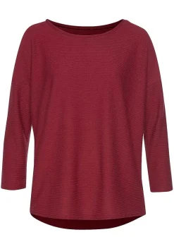 LASCANA Long Sleeve Tops-Classic Ribbed Top