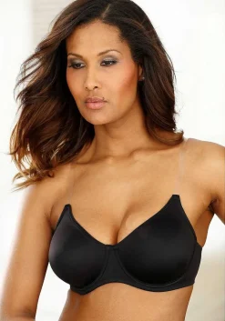 LASCANA D+ Bras-Clear Strap Underwire T-Shirt Bra