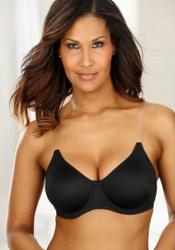 LASCANA D+ Bras-Clear Strap Underwire T-Shirt Bra