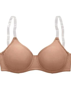 LASCANA D+ Bras-Clear Strap Underwire T-Shirt Bra