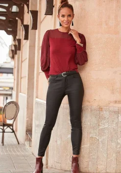 LASCANA Pants-Coated Skinny Jeggings