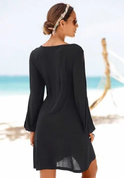 LASCANA Short Dresses-Cold Shoulder Dress