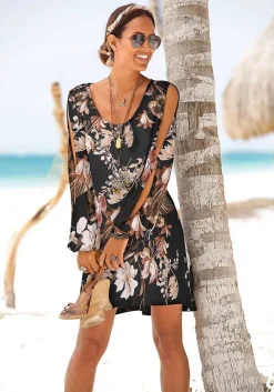 LASCANA Fall Dresses-Cold Shoulder Dress