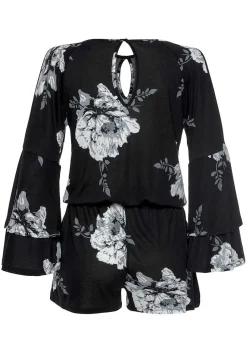 LASCANA Rompers-Cold Shoulder Floral Romper