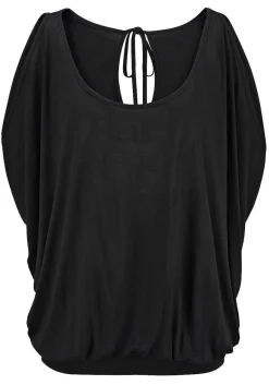 LASCANA Short Sleeve Tops-Cold Shoulder Top