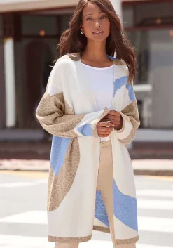 LASCANA Cardigans-Color Block Long Cardigan
