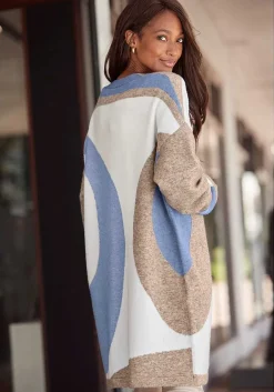LASCANA Cardigans-Color Block Long Cardigan