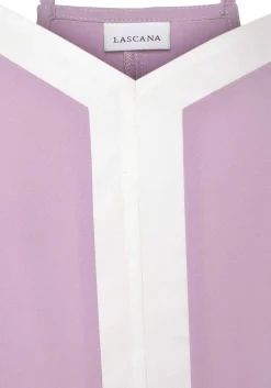 LASCANA Sleeveless Tops-Color Block V-Neck Top