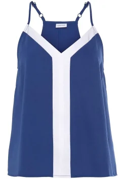 LASCANA Sleeveless Tops-Color Block V-Neck Top